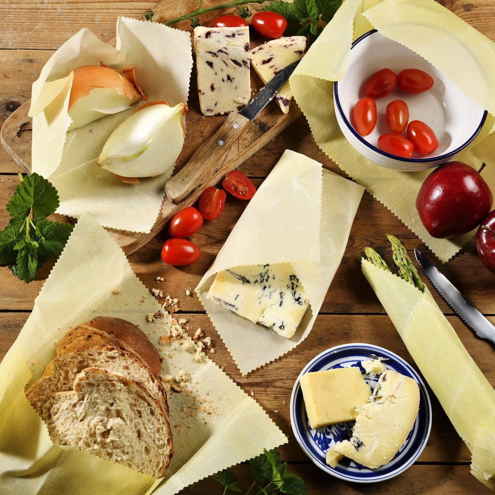 Hemp Beeswax Wraps Pack of 3