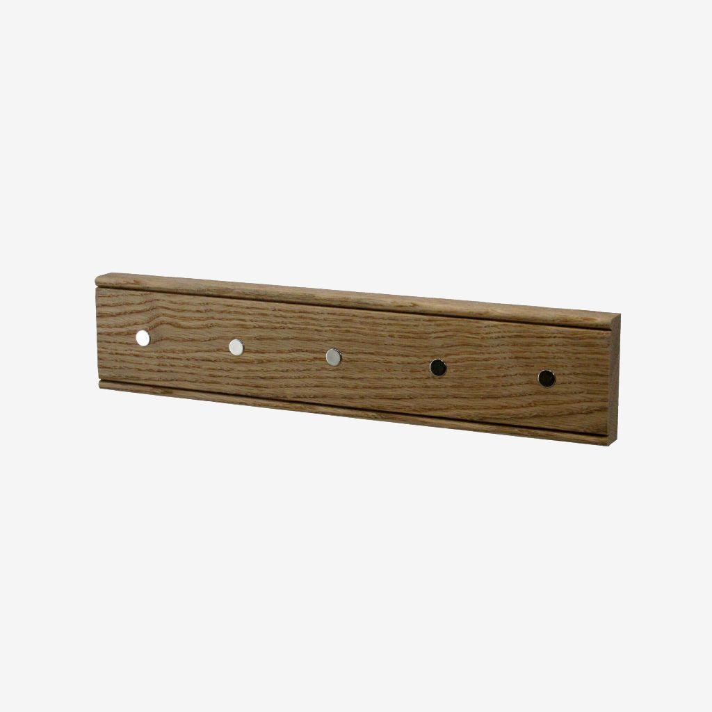Oak Magnetic 5 Knife Rack