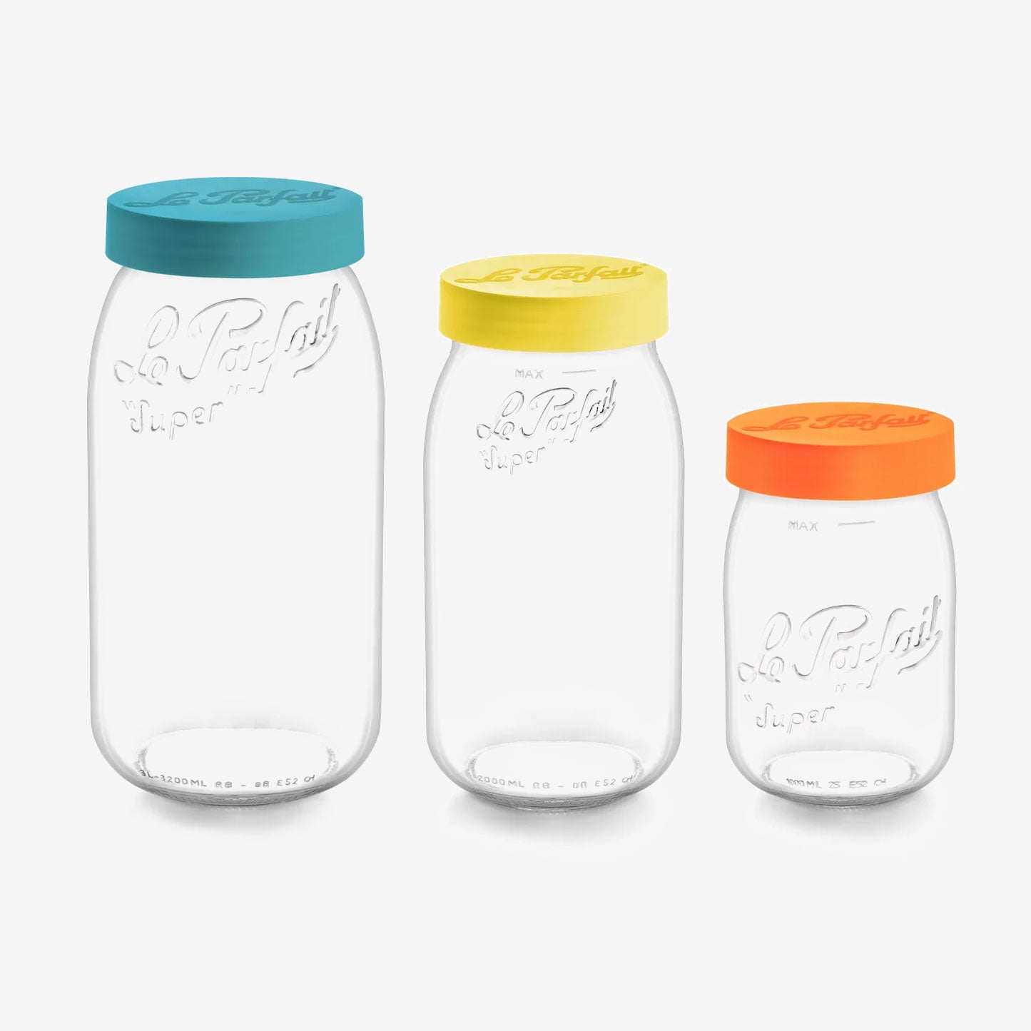 Le Parfait 'Color Vis' Screw Top Storage Jars
