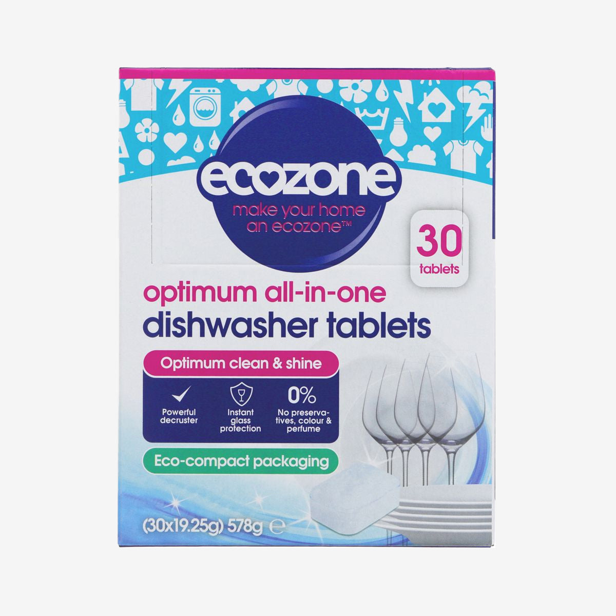 Optimum Dishwasher Tabs, Biodegradable Wrapper