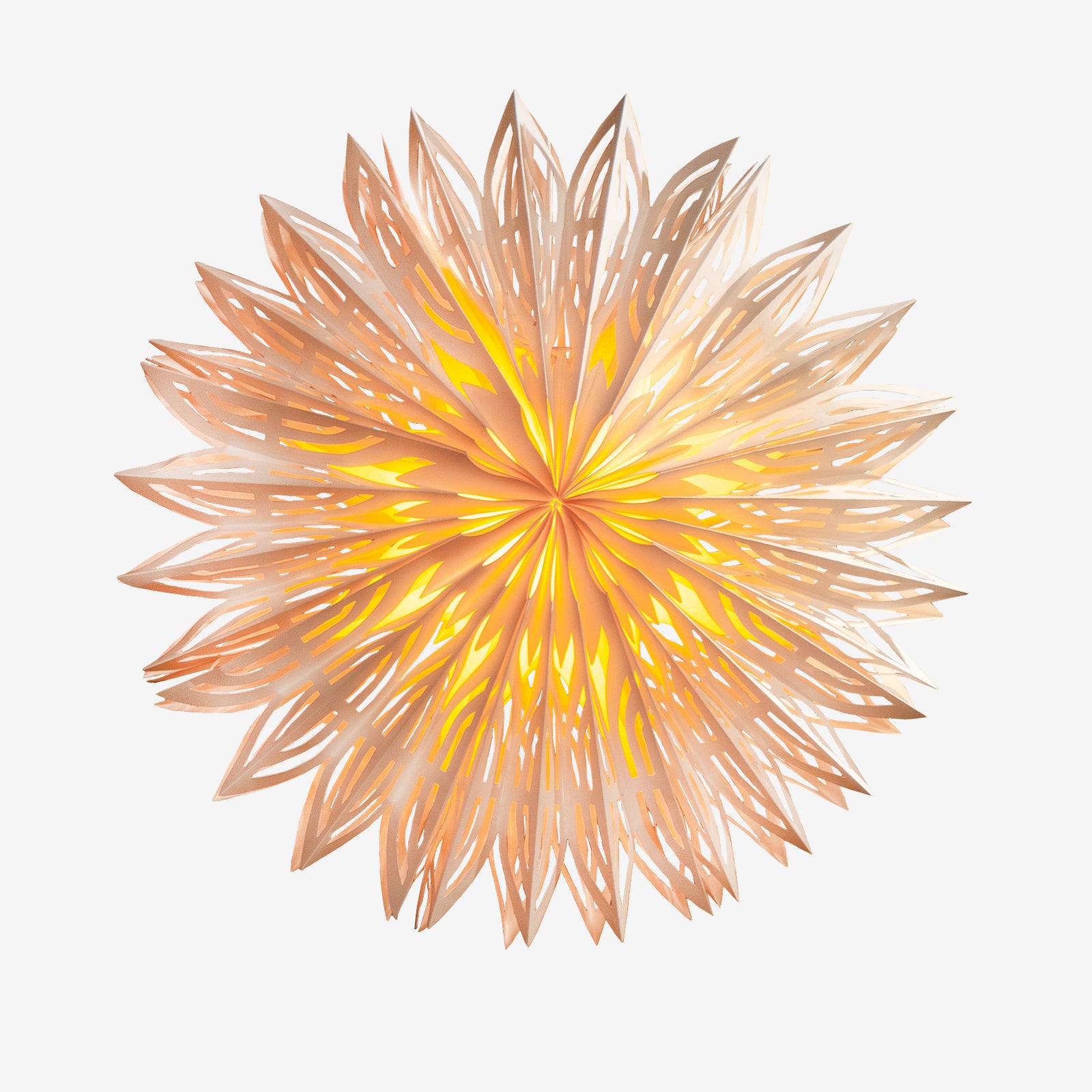 Paper Star Lampshade - Sunrise White