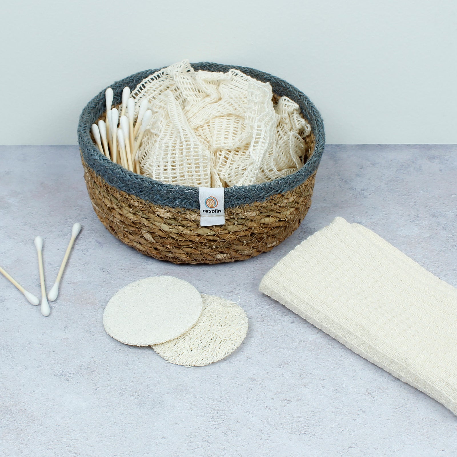 Seagrass & Jute Storage Baskets