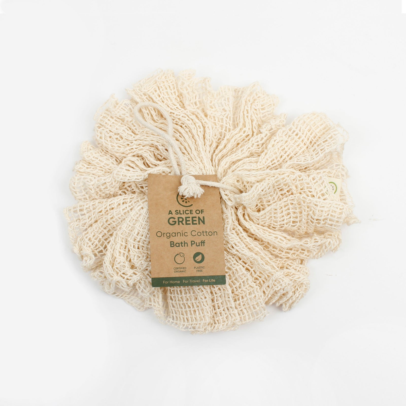 Bath Puff, Organic Cotton