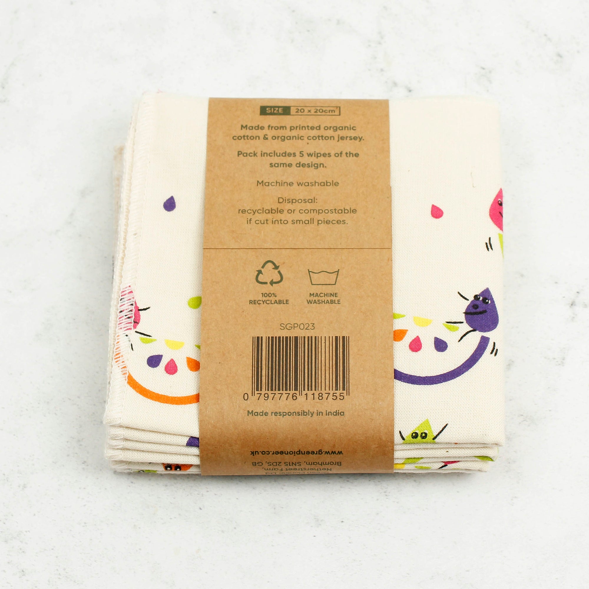 Organic Cotton Reusable Wipes