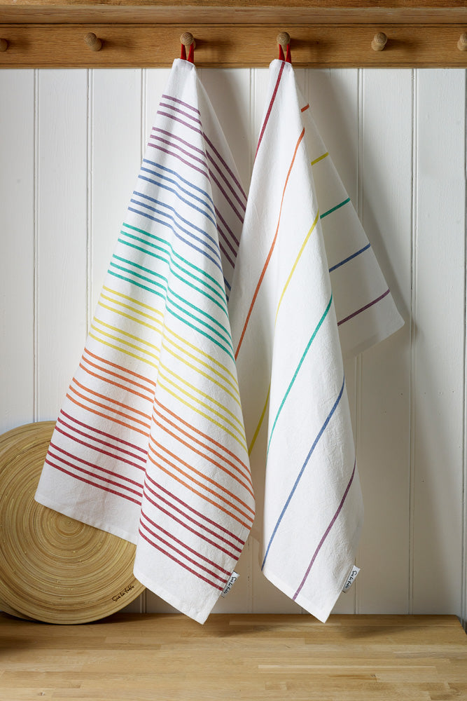 Rainbow Stripe Tea Towels