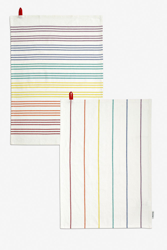 Rainbow Stripe Tea Towels