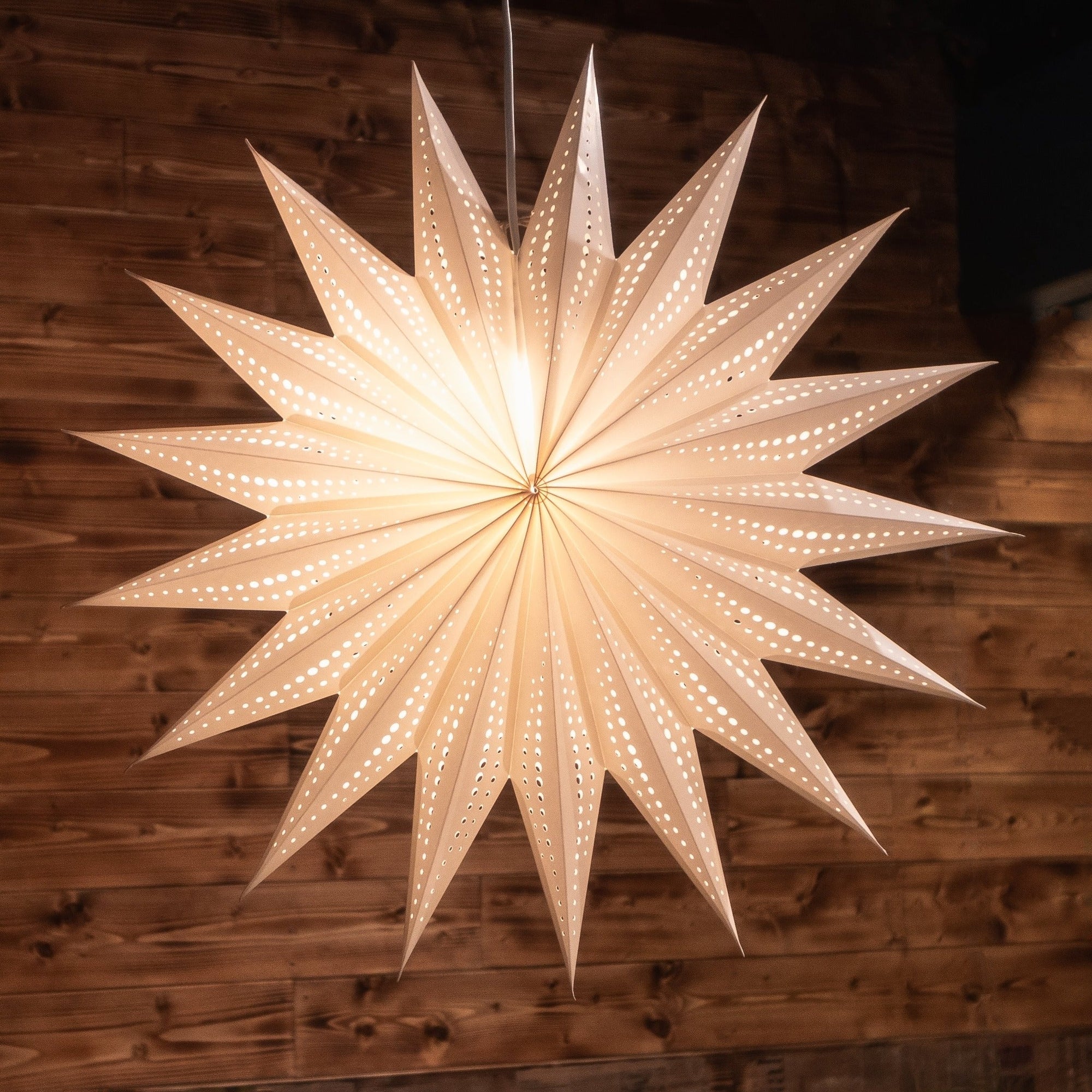 Paper Star Lampshade - Sunny White