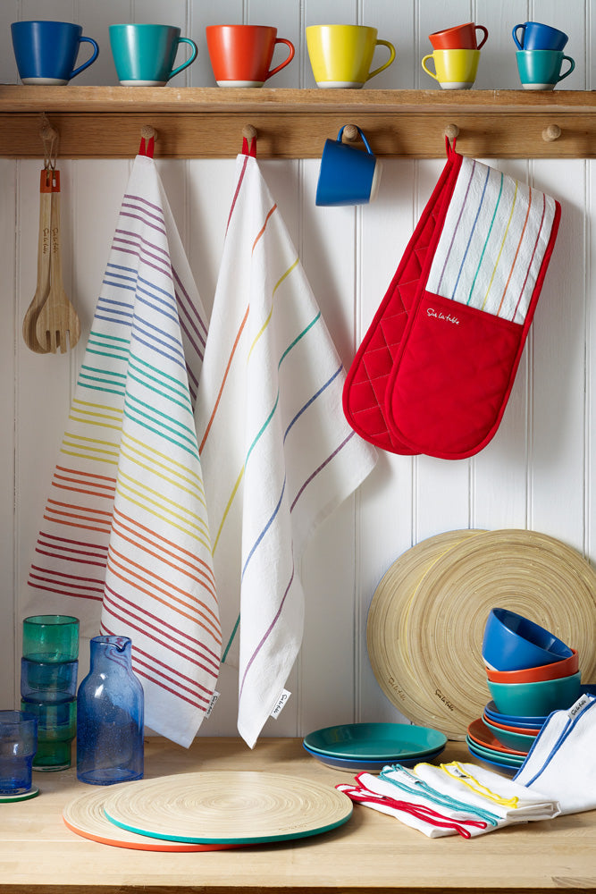 Rainbow Stripe Oven Gloves