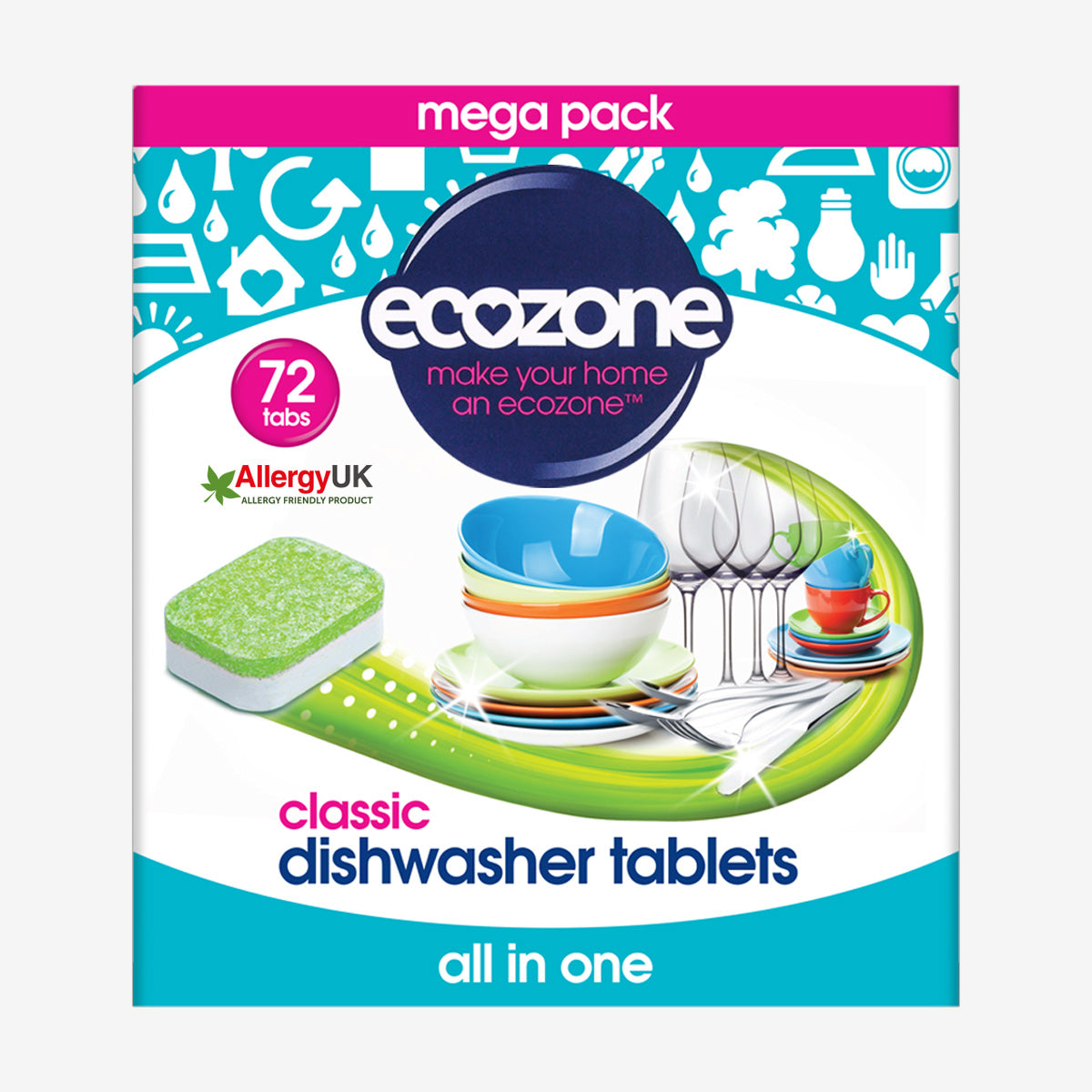 Dishwasher Tablets, Biodegradable Wrappers