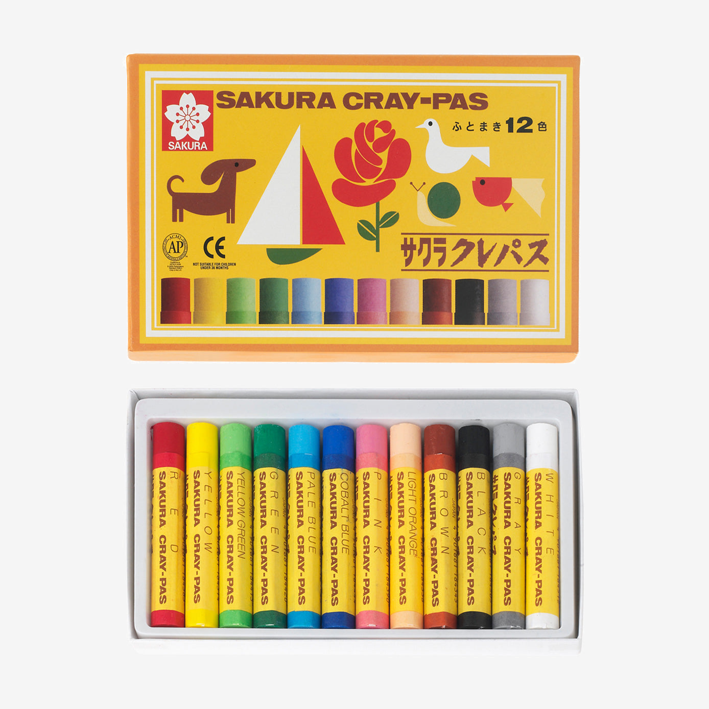 thumbnail image 2 of SAKURA CRAY-PAS Writing Material Sakura 24-colors | Import Japanese 2 of 12