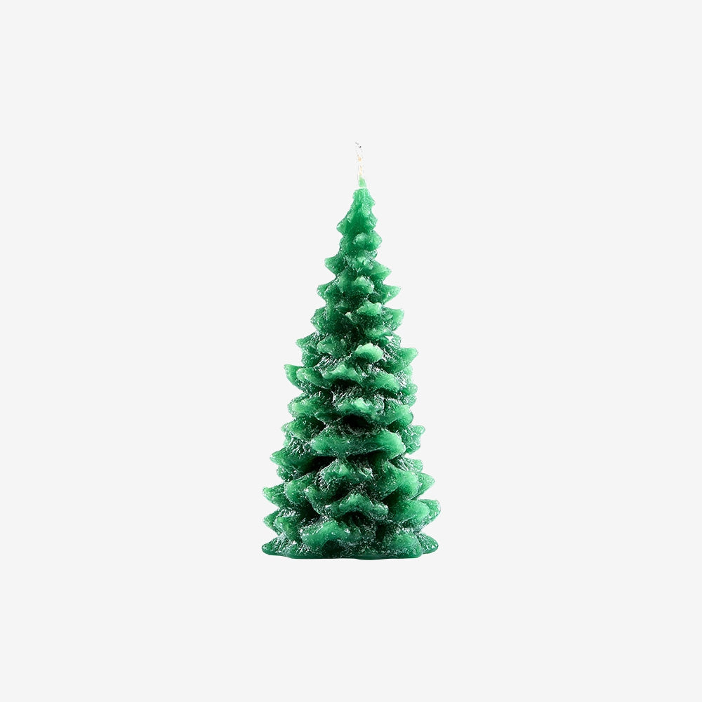 Recycled Wax Christmas Tree Candles