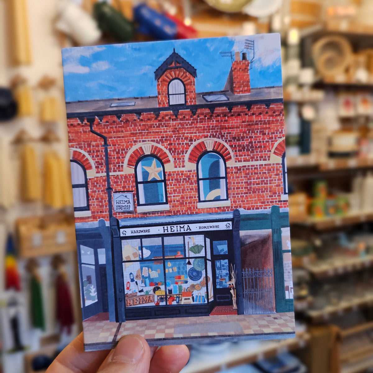 Heima Illustration Greetings Card by Ric Liptrot