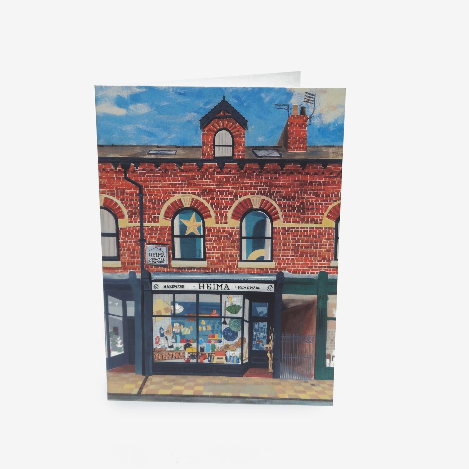 Heima Illustration Greetings Card by Ric Liptrot