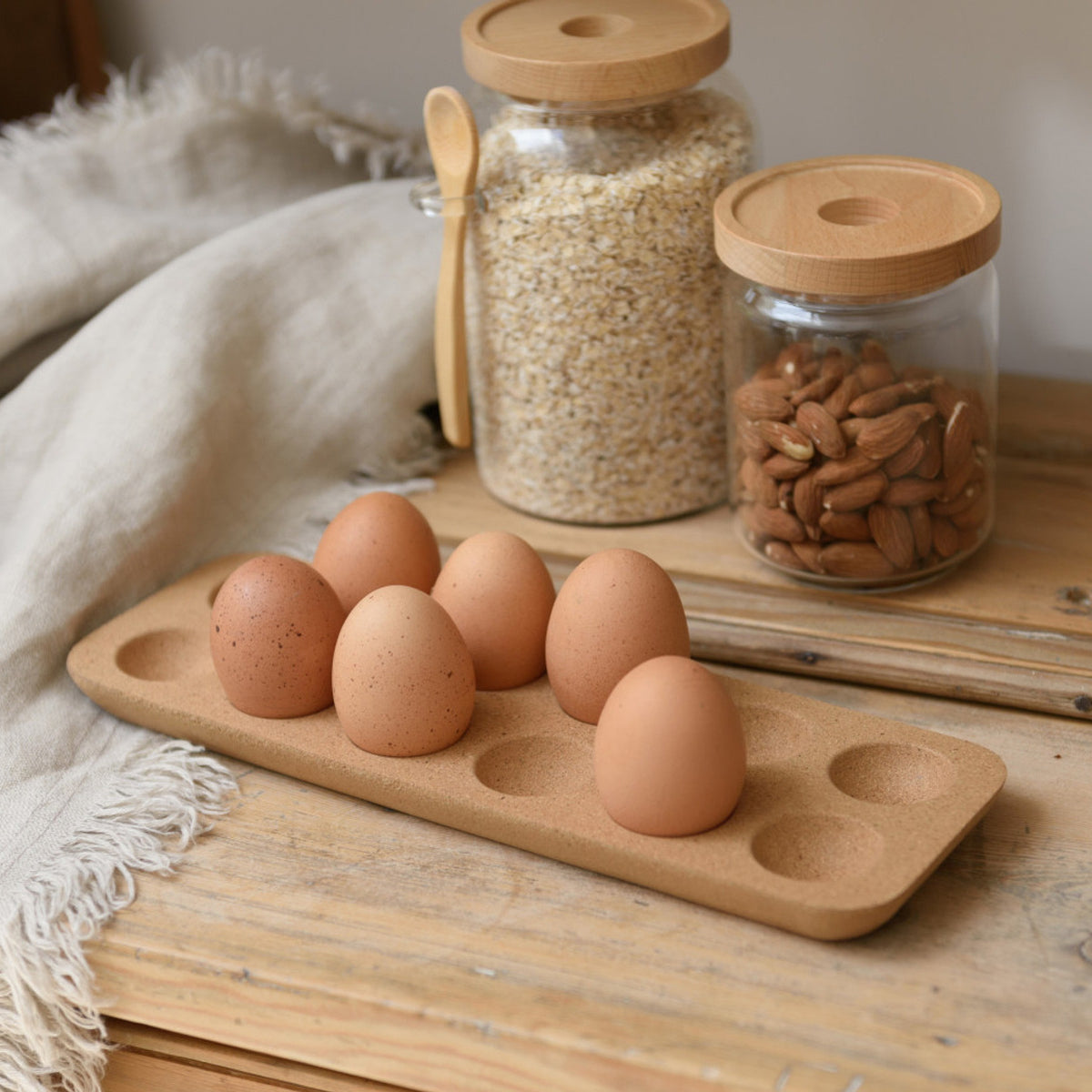 Idilica Cork Egg Holder