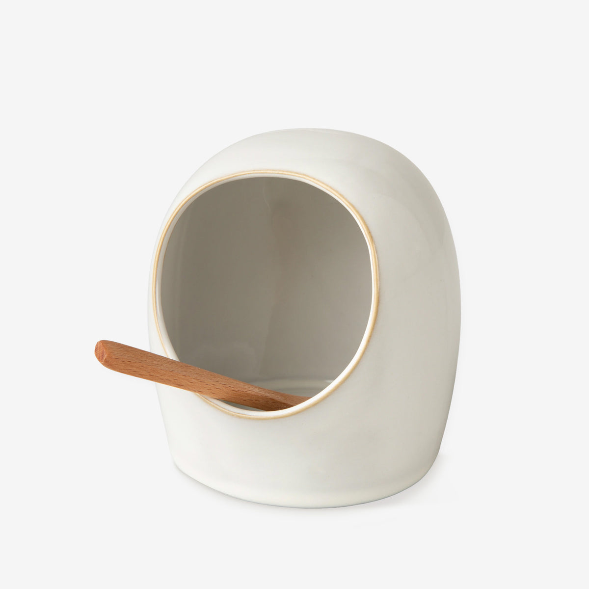 Ithaca Salt Cellar with Bamboo Spoon