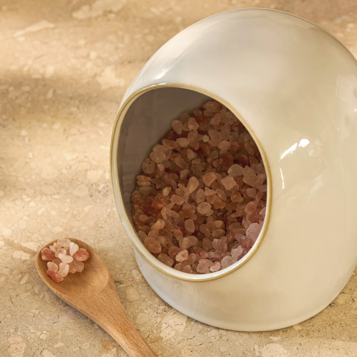 Ithaca Salt Cellar with Bamboo Spoon