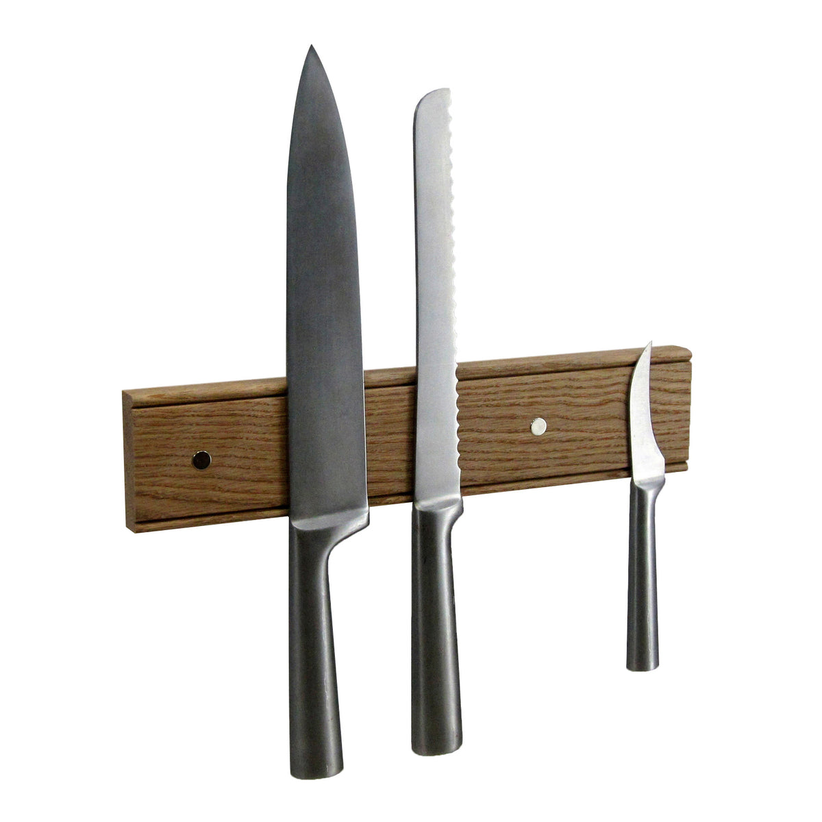 Oak Magnetic 5 Knife Rack