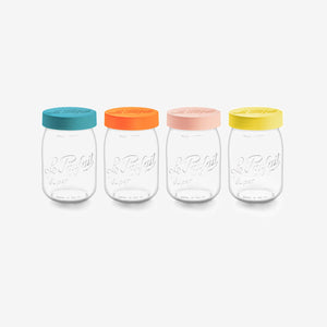 Le Parfait 'Color Vis' Screw Top Storage Jars