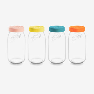 Le Parfait 'Color Vis' Screw Top Storage Jars