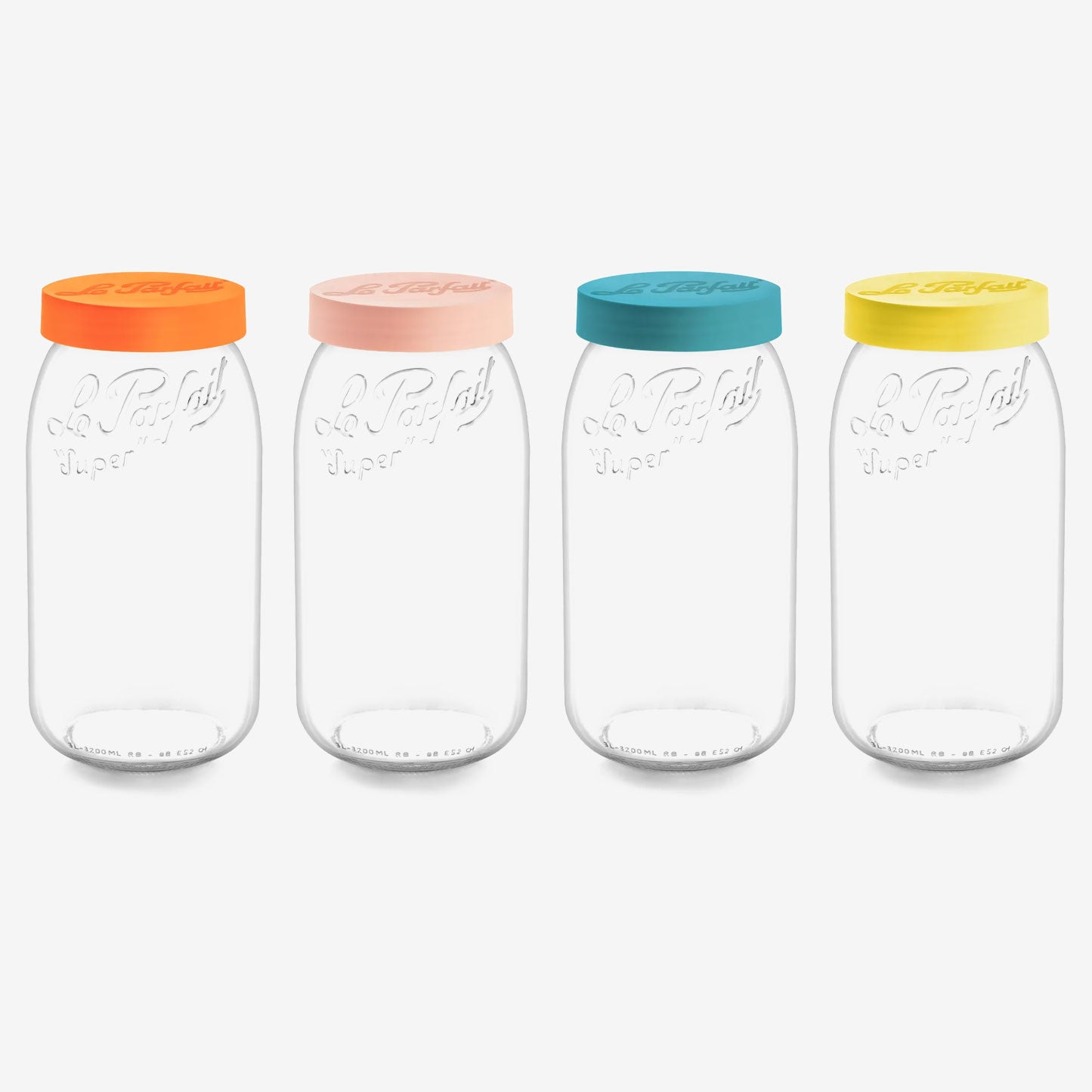 Le Parfait 'Color Vis' Screw Top Storage Jars