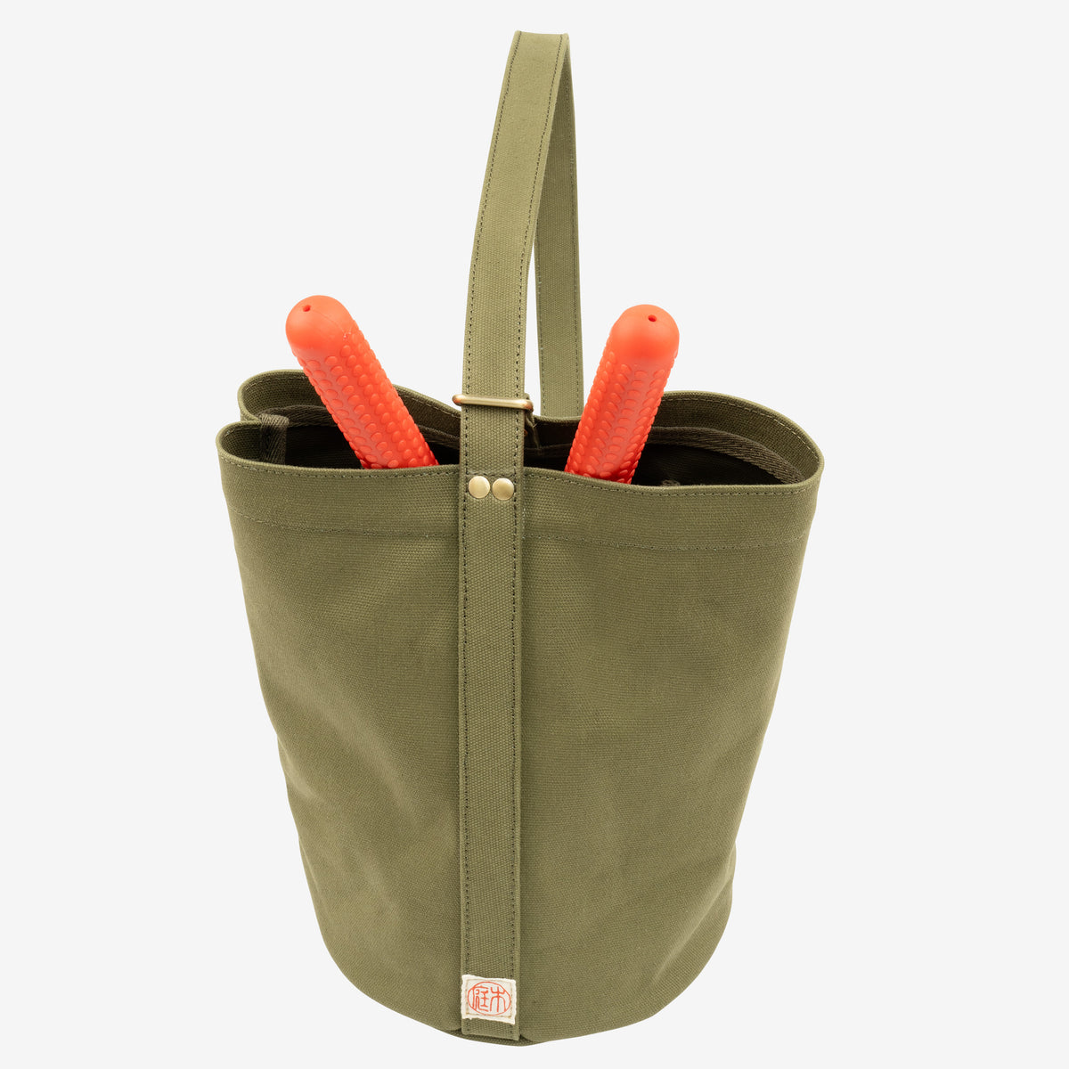 Niwaki Mini Kantan Green Canvas Bucket Tote
