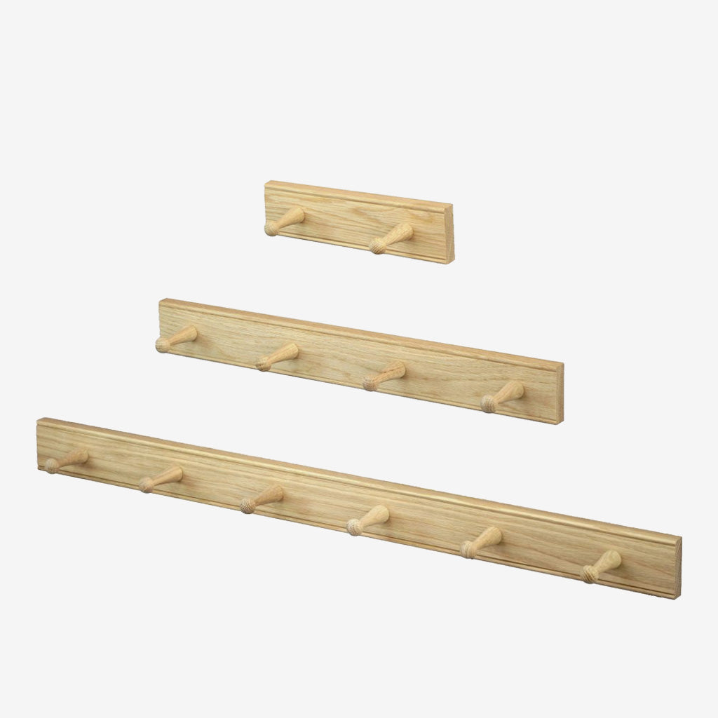 Oak Shaker Coat Hook Rack