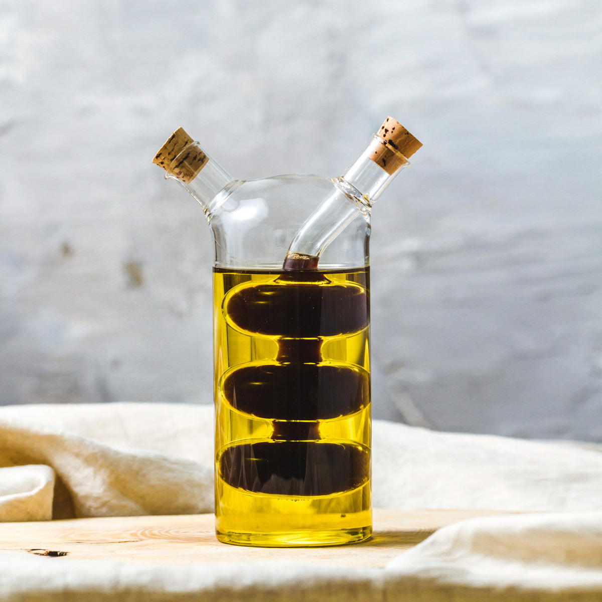 Glass Dual Oil &amp; Vinegar Bottle