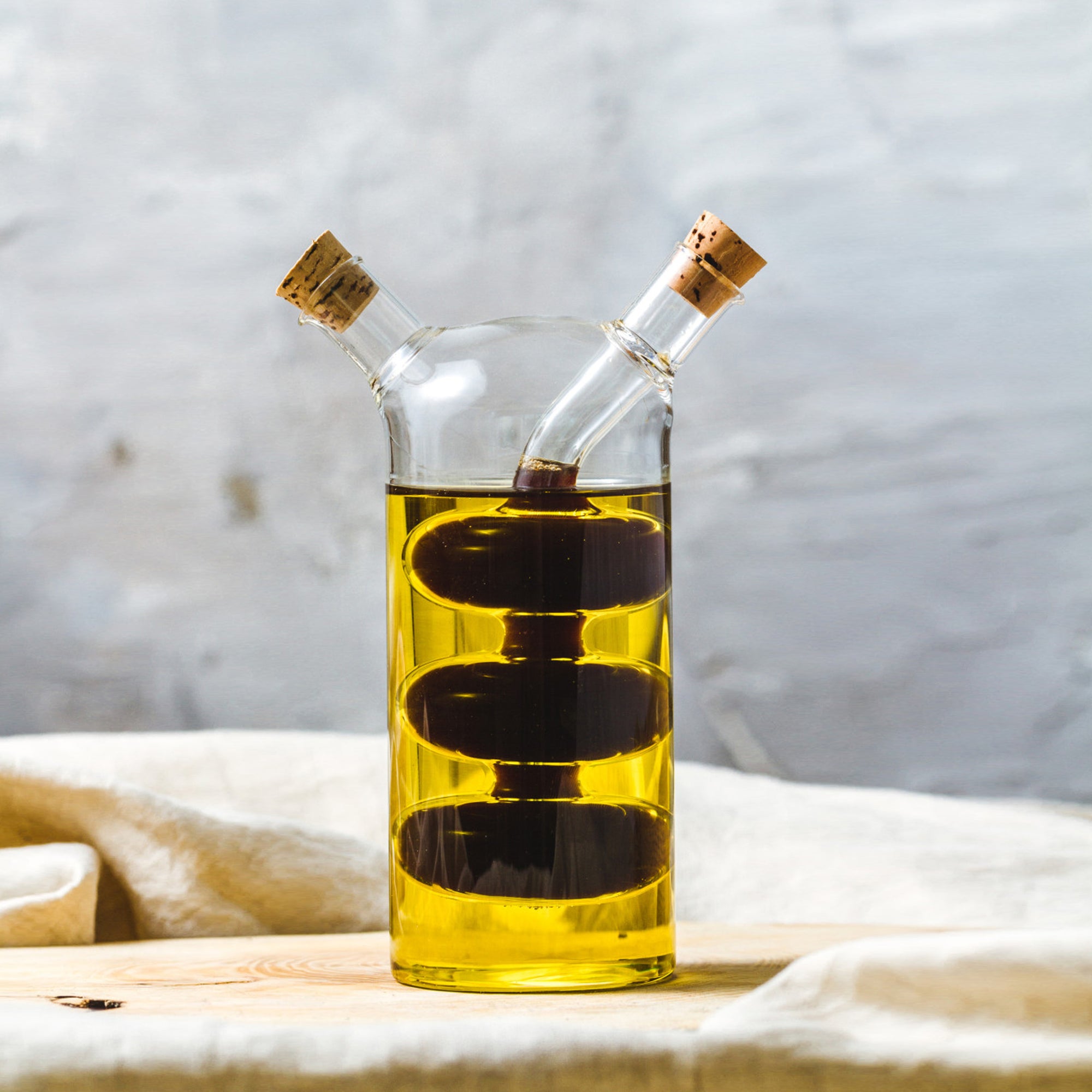 Glass Dual Oil & Vinegar Bottle