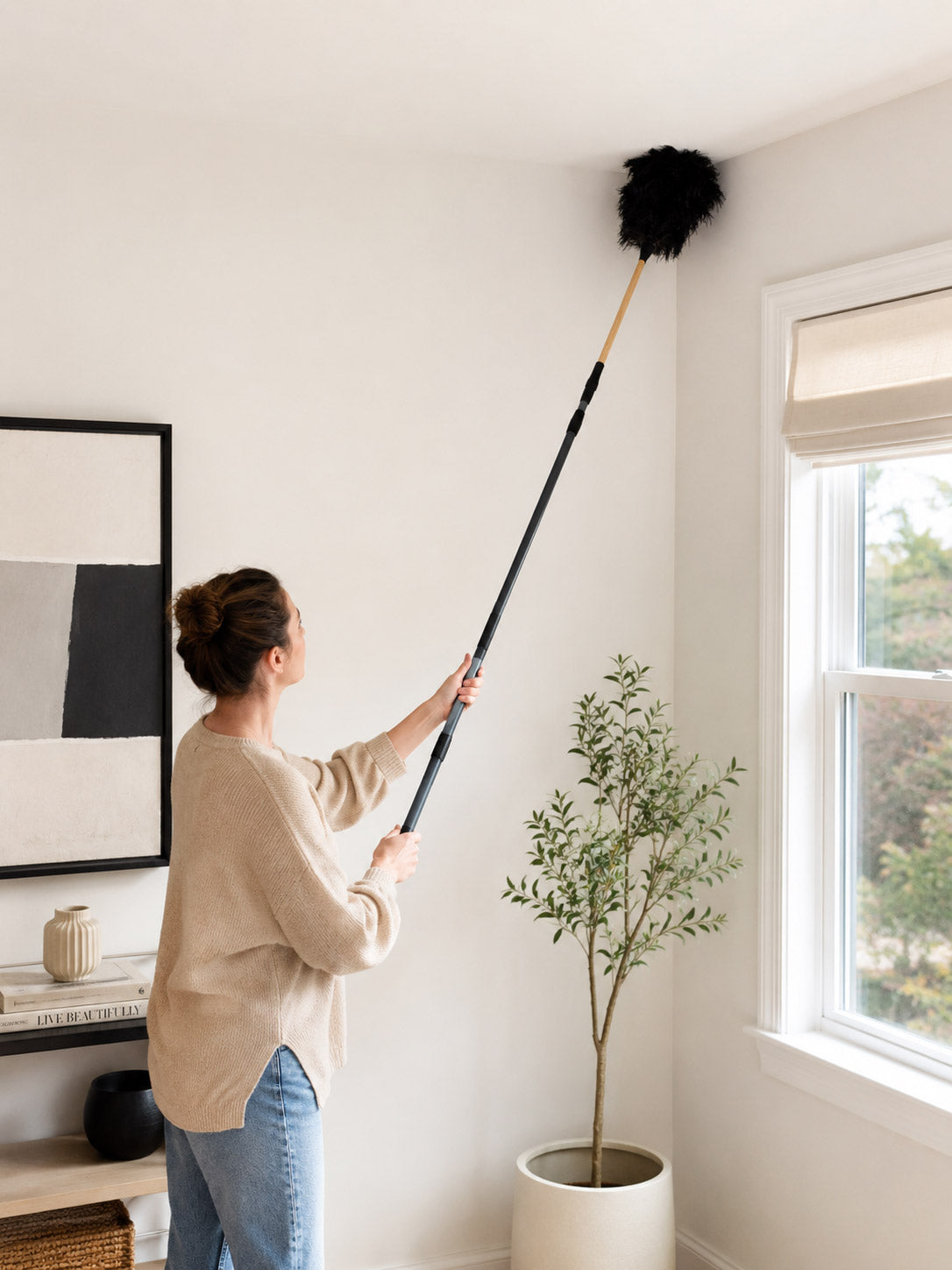 Telescopic Ostrich Feather Duster