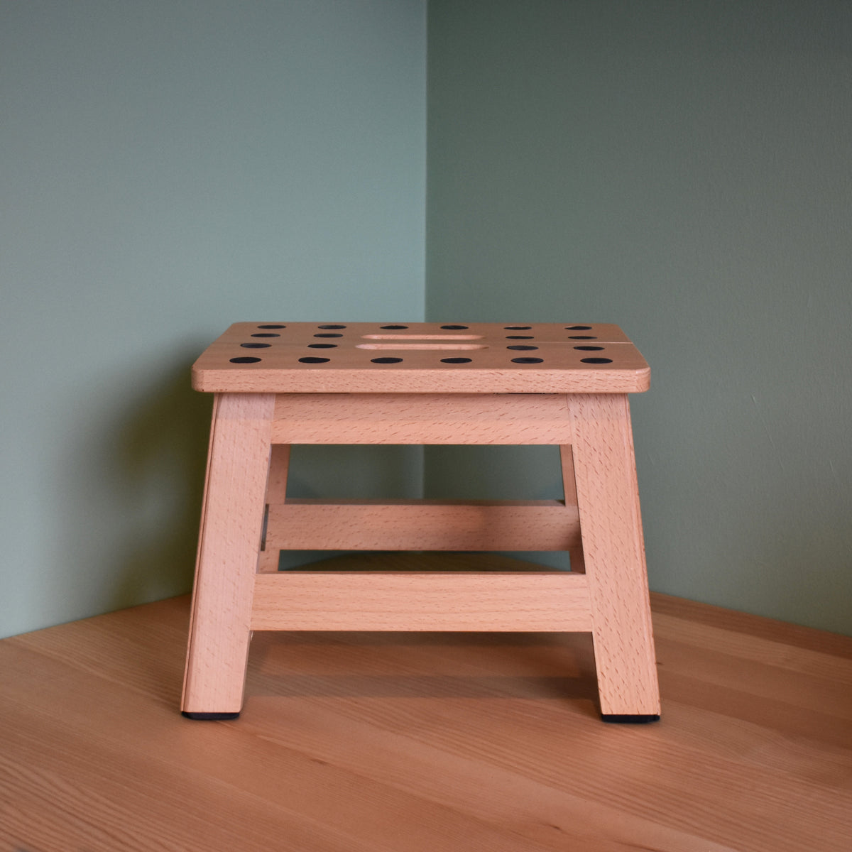 Folding Beech Wood Step Stool