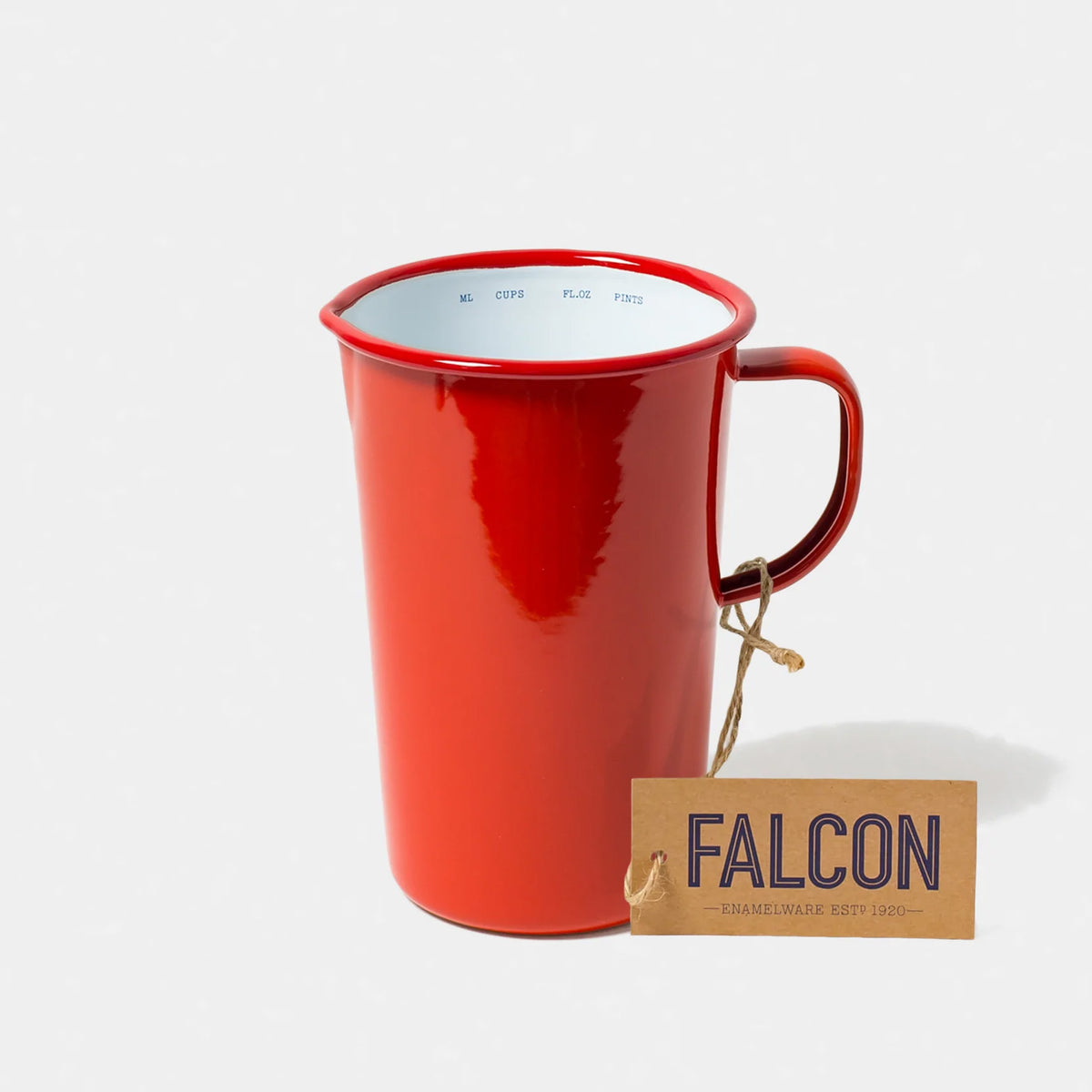 Falcon Enamel 2-pint Jug with measure