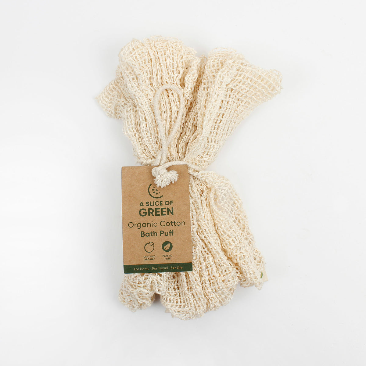 Bath Puff, Organic Cotton