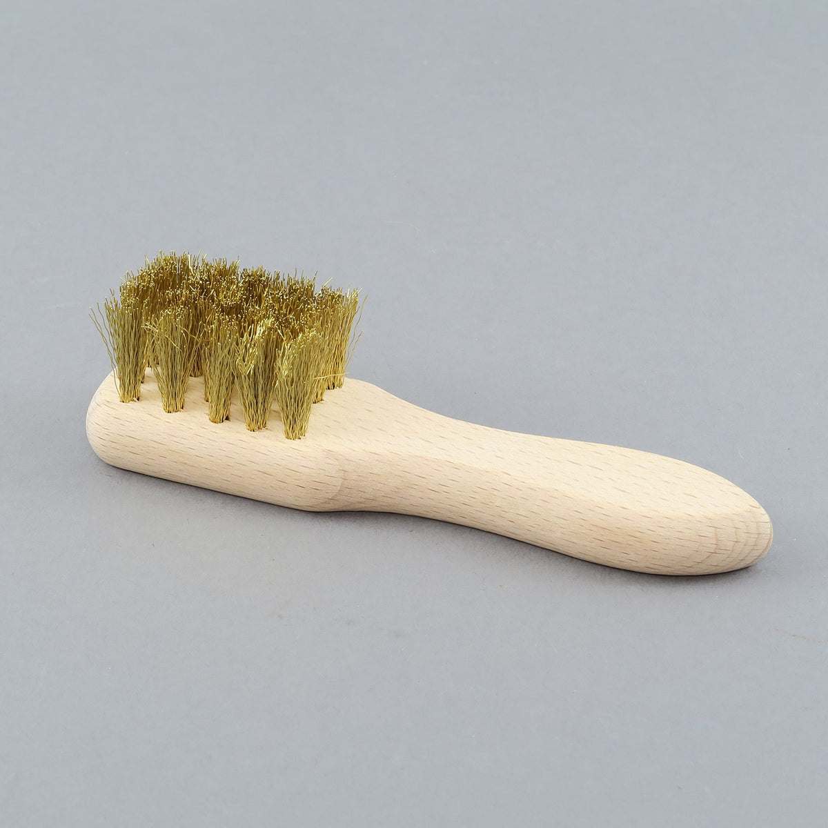 Suede Brush, Wood &amp; Brass