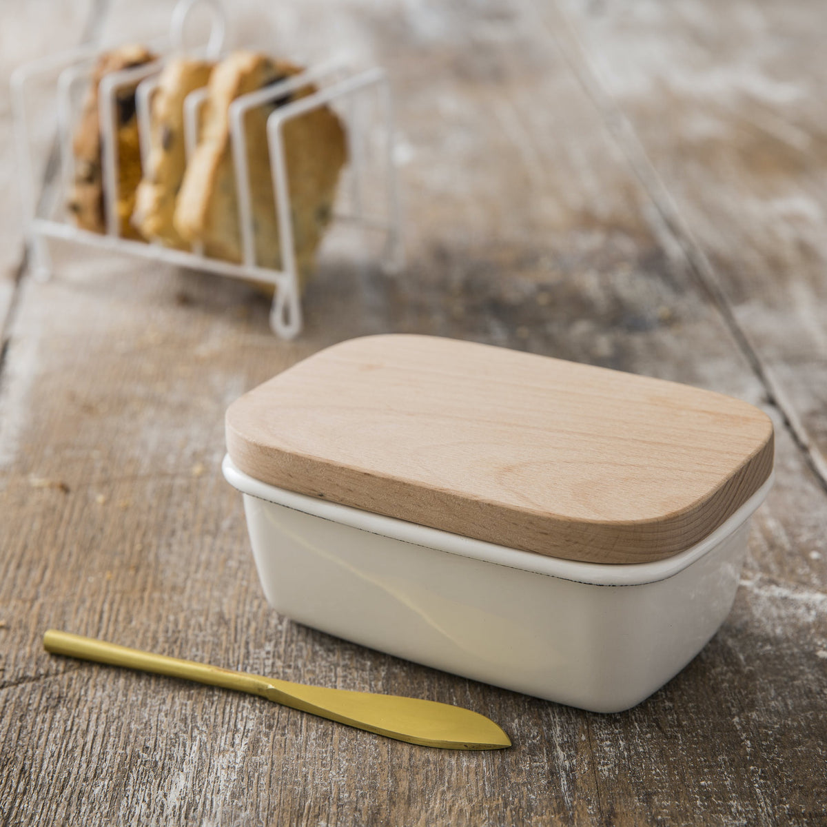 Enamel Butter Dish