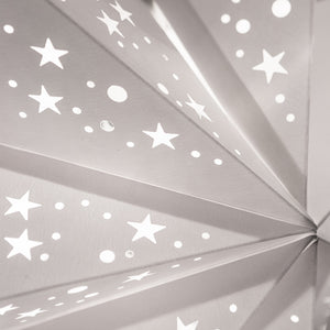 Paper Star Lampshade - Venus White / Caramel