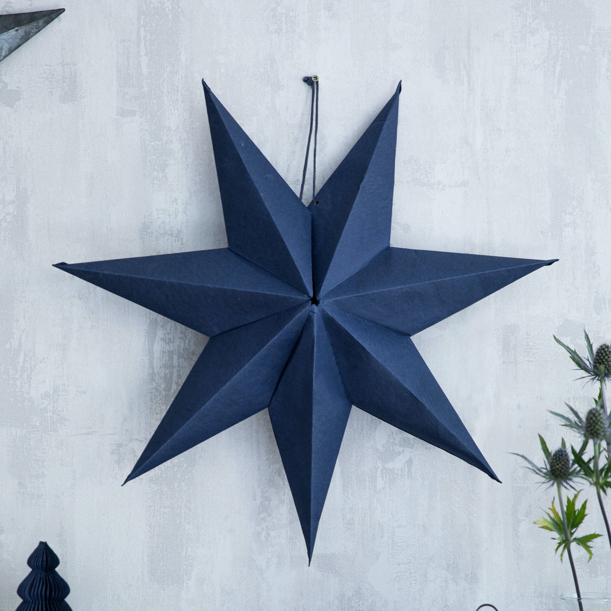 Cotton Paper Hanging Star