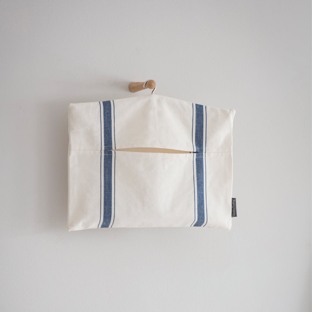 Ink Stripe Cotton Peg Bag