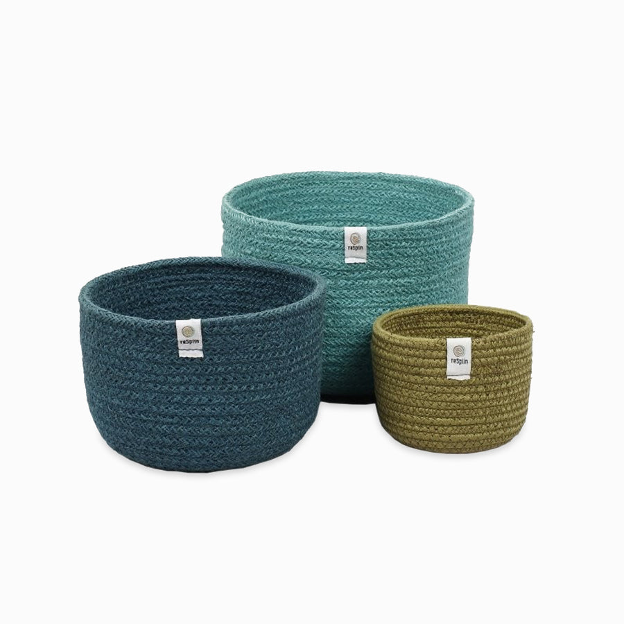 Jute Storage Basket Set