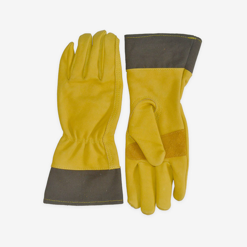 Pittards Leather & Canvas Garden Gauntlet Gloves