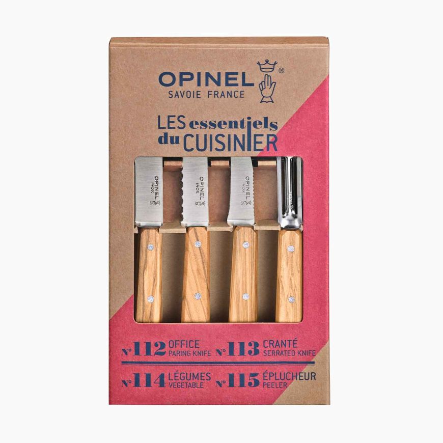 Opinel Kitchen Knives Box Set, Various Colours