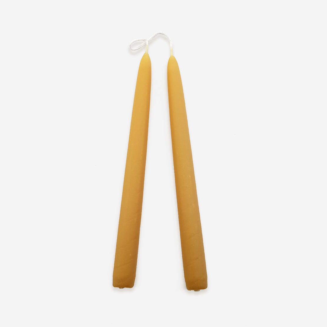 100% Beeswax Dinner Candles (one pair)