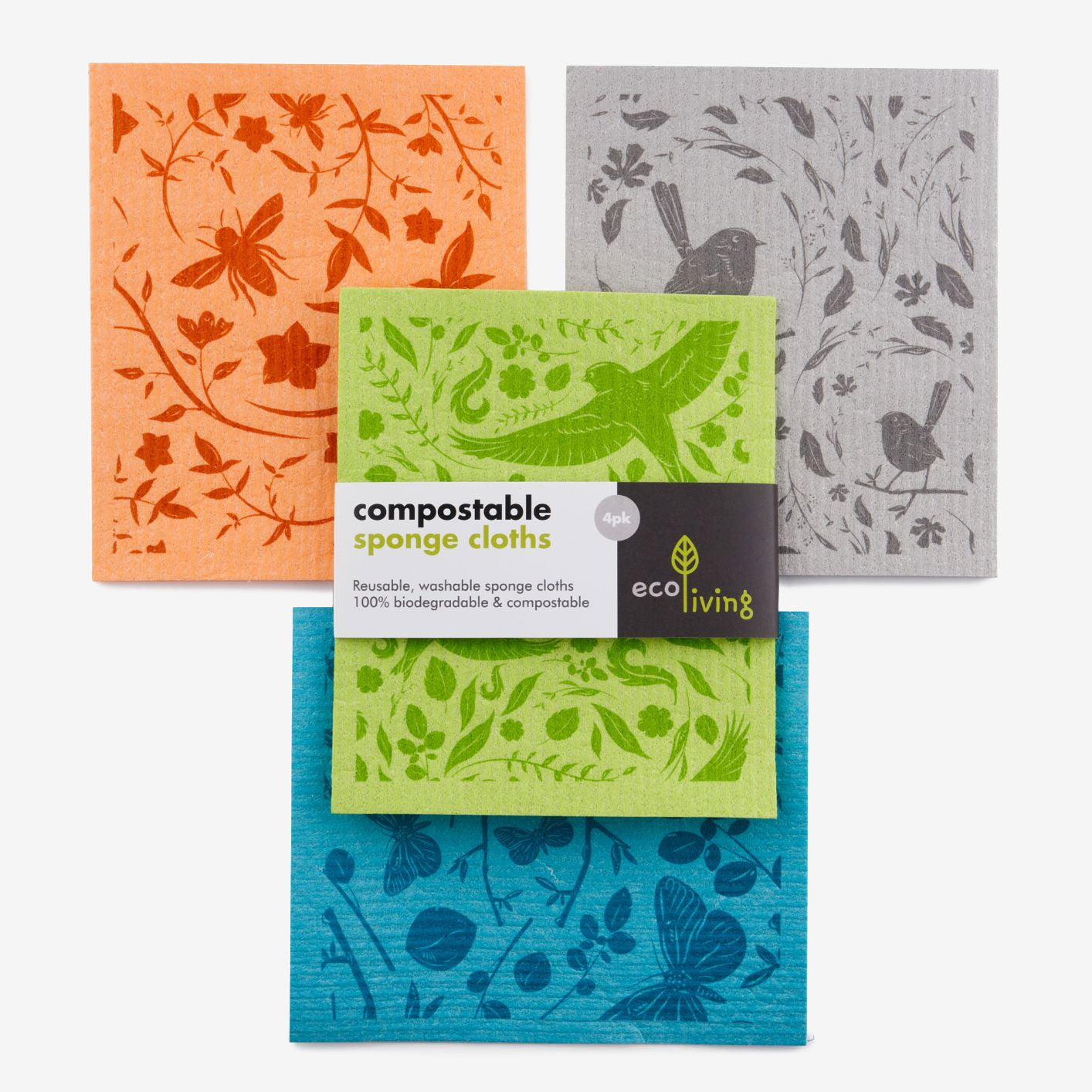 Snazzy Compostable Sponge Dishcloths