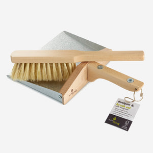 Wooden Dustpan & Brush Set, Magnetic