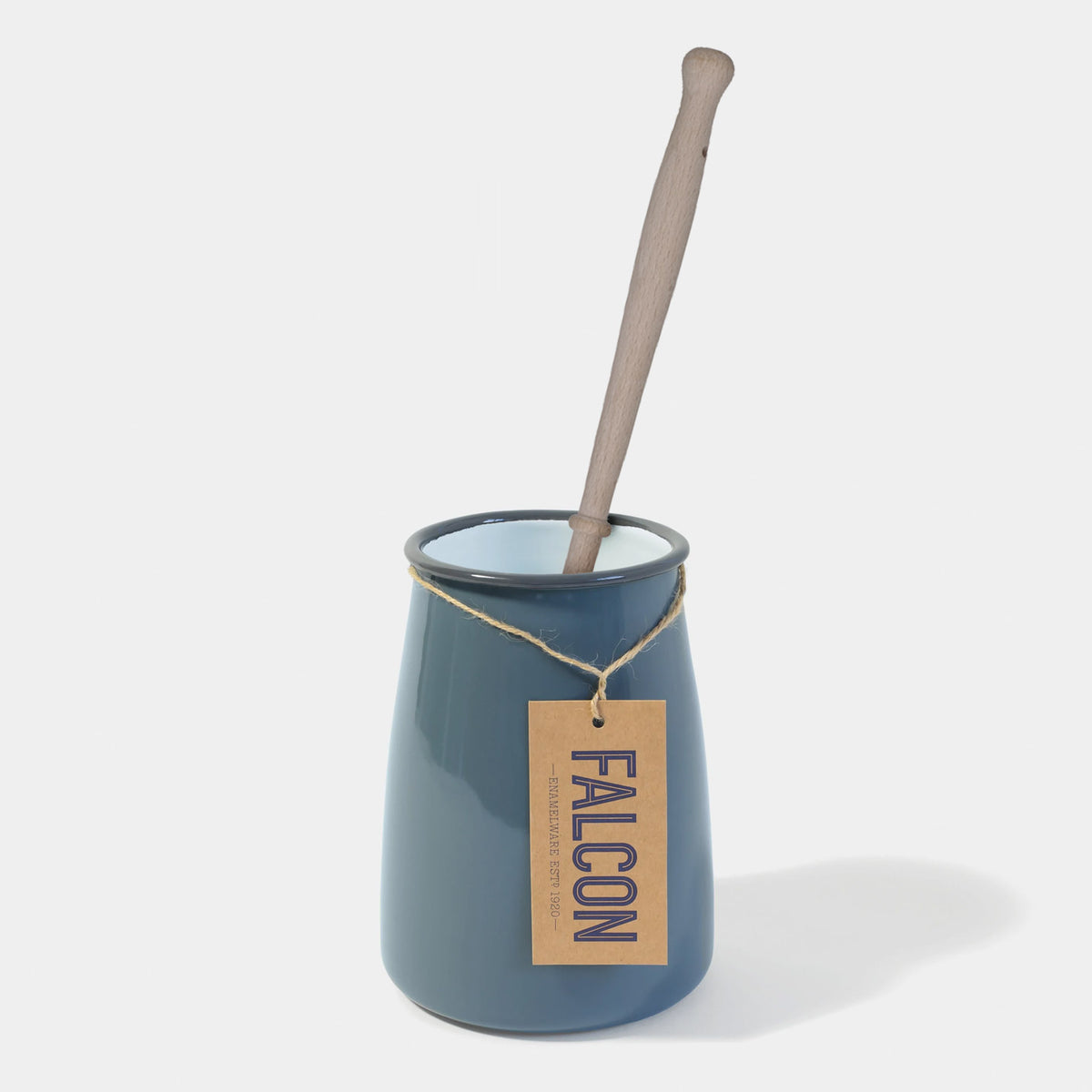 Falcon Enamel Utensil Pot / Toilet Brush Pot