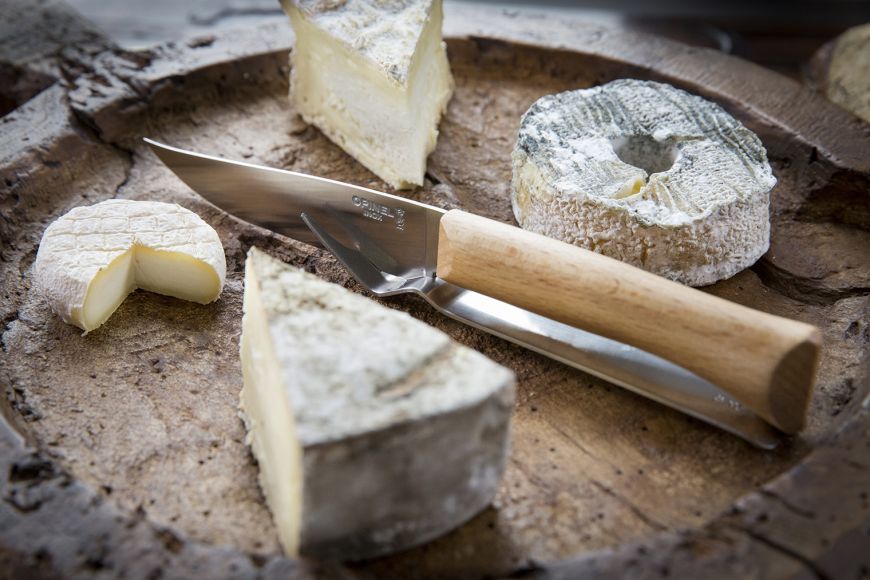 Opinel Cheese Knife and Fork Stand