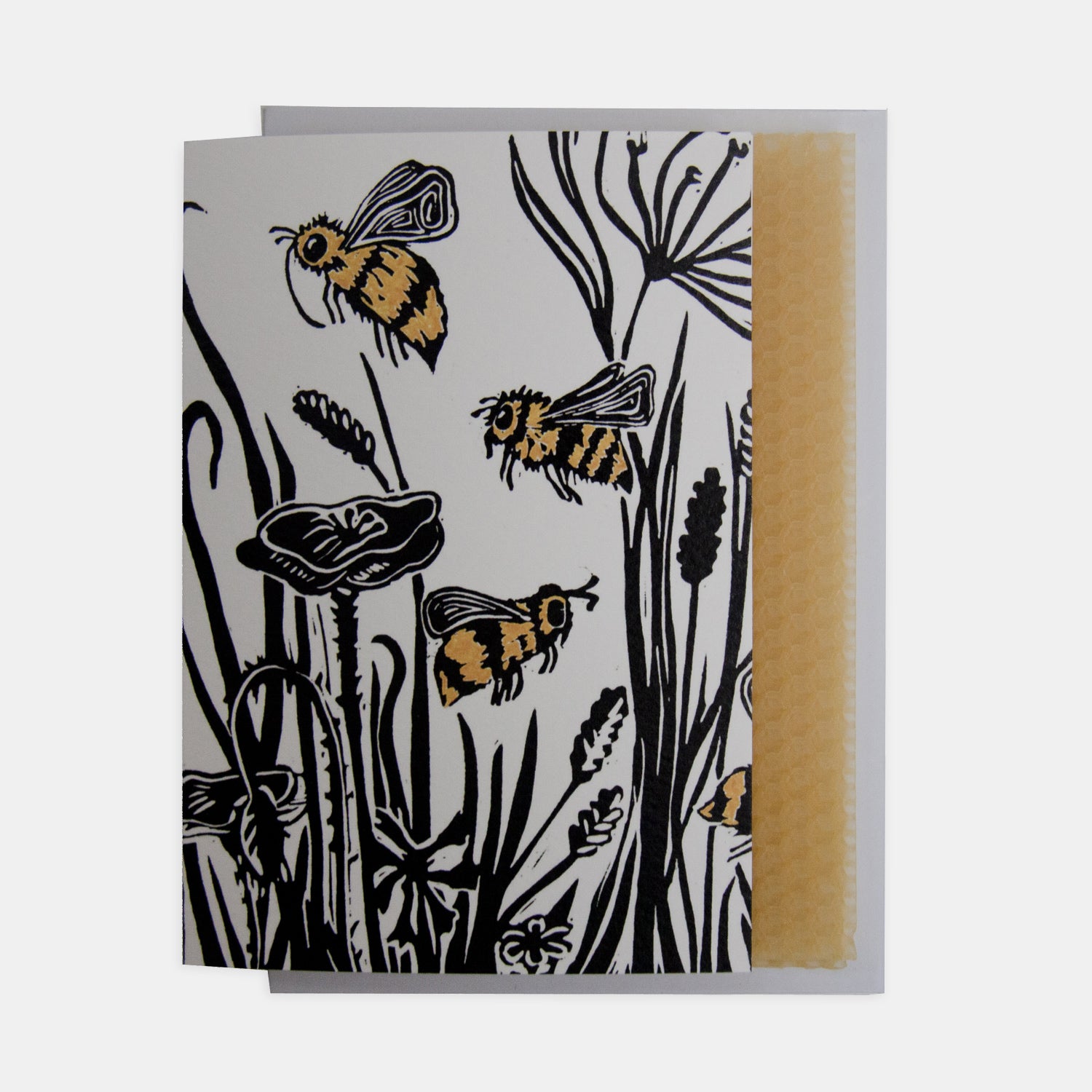Mini Beeswax Candle Kit in Bee Greetings Card