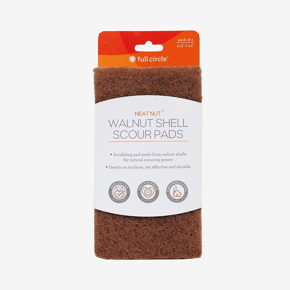 Recycled Plastic & Walnut Shell Scouring Pads