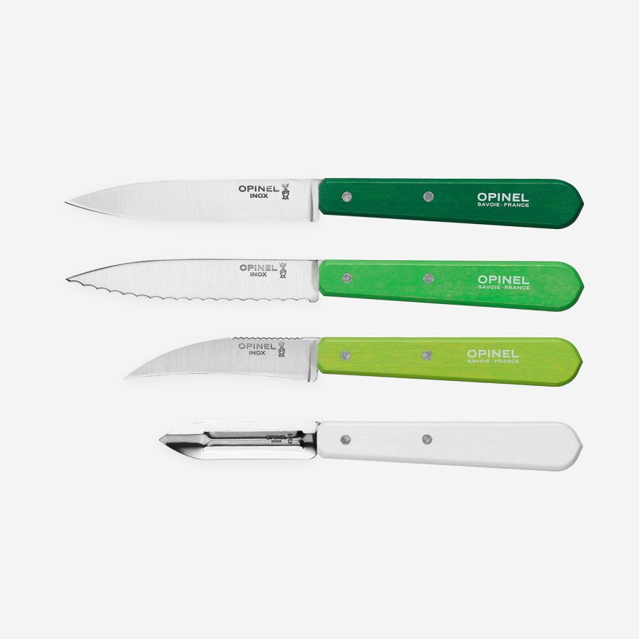 Opinel Kitchen Knives Box Set, Various Colours