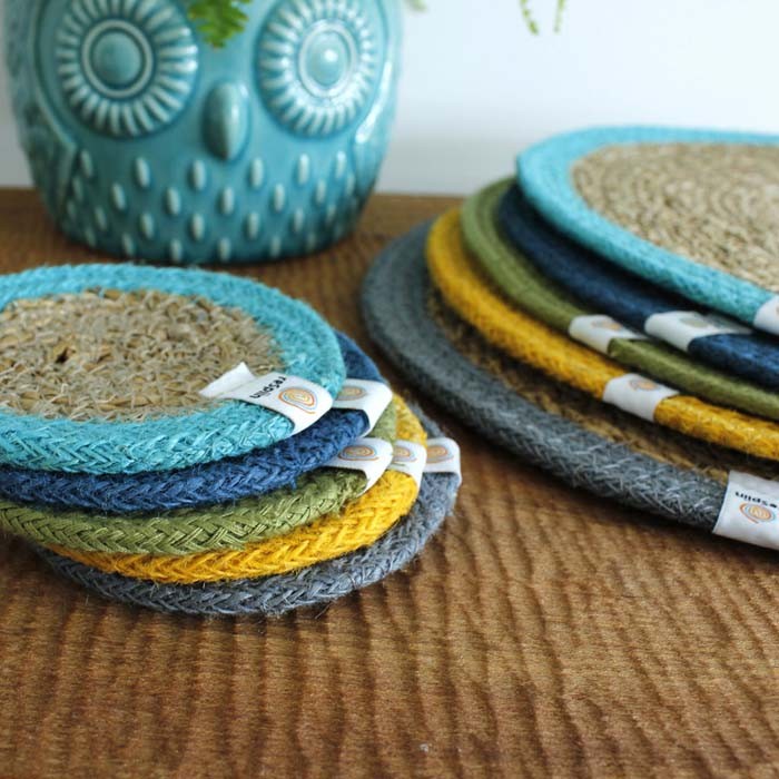 Jute &amp; Seagrass Coasters