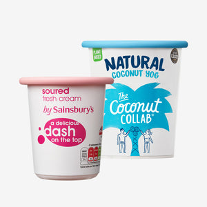 Yoghurt & Cream Pot Tops by Moopops